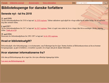 Tablet Screenshot of bibliotekspenge.dk